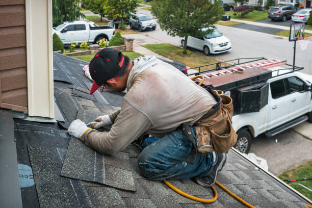 Professional Gutter Repair And Installation technician working in Gilford, NH